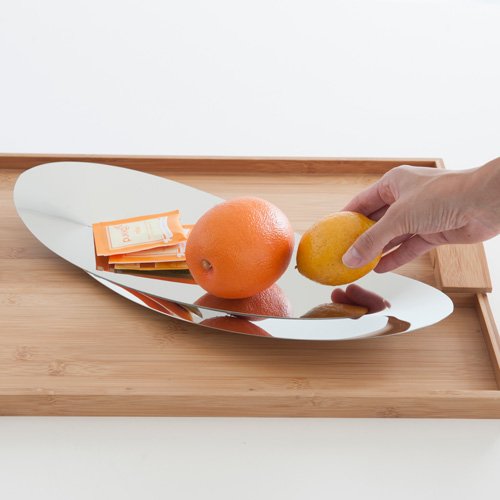 Alessi „Octave“ Brot- und Grissinikorb aus Edelstahl 18/10 glänzend poliert - 6