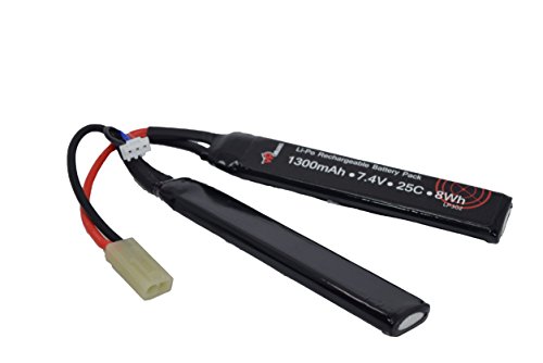 Preisvergleich Produktbild Airsoft 25C LiPo 7,4V 1300mAh Vapextech cranstock Batterie