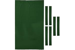 SM SunniMix 9ft Billardtisch Abdeckung Tuch (Maße 280 x 153 cm) Pool Billiard Billiardtuch - Grün