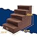 Produktbild 5 Steps Pet Treppen,schwamm Pet Bett-leiter Abnehmbare Pet-treppen Lightweight Schlafsofa Pet Ramp Für High Bed Sofa-kaffee Farbe 65x38x50cm(26x15x20inch)