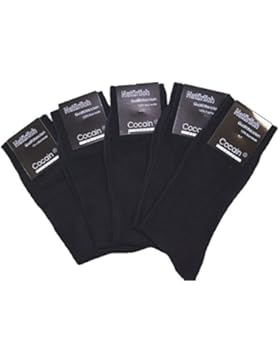 10 bis 100 Paar schwarze Cocain Marken-Socken 100% Baumwolle schwarz - für Damen und Herren geeignet - Grössen...