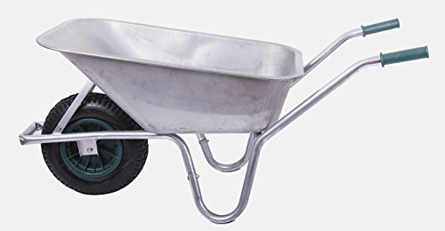 Schubkarre 100 ltr. 250kg, verzinkt (Gartenkarre Bauschubkarre Baukarre)