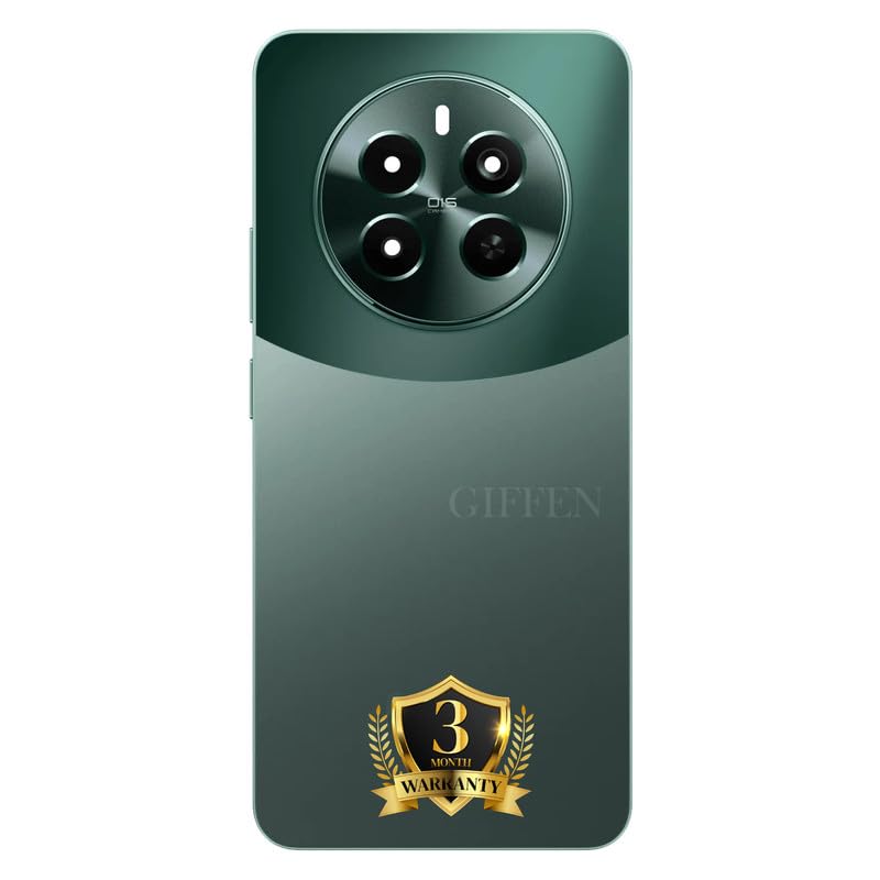 Giffen® Original Mobile Back Panel Back Glass Compatible with Realme Narzo 70 Pro 5G (Glass Green) with Camera Lens -3 Months Warranty