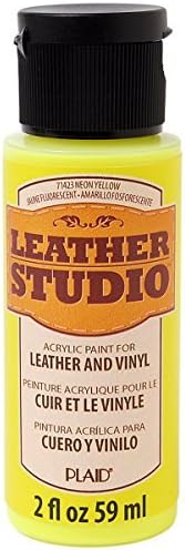 Leather Studio Leather Paint (2 Ounce), 71423 Neon Yellow by Leather Studio