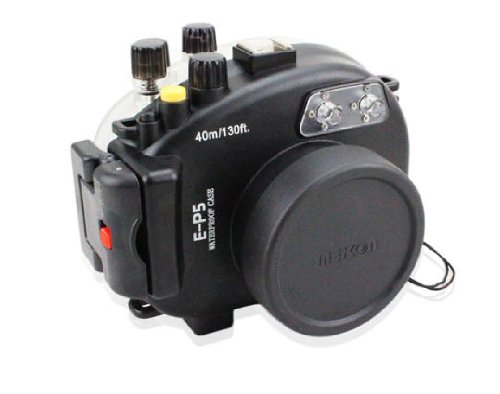CameraPlus - 40M 130ft High Performance Underwater Case Camera Housing Diving for Olympus E-P5 (17mm)