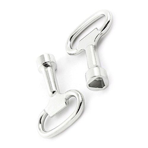 Dreieck Schraubenschluessel – TOOGOO(R)Schluessel Schlitz Dreieckig Metallabdeckung fuer Bolt 8mm – 2 Stueck - 3