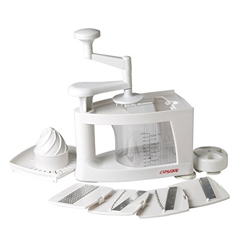 Cuisique Premium Spiralschneider inklusive 8 in 1 Häcksel-Reibe und Saftpresse - 2