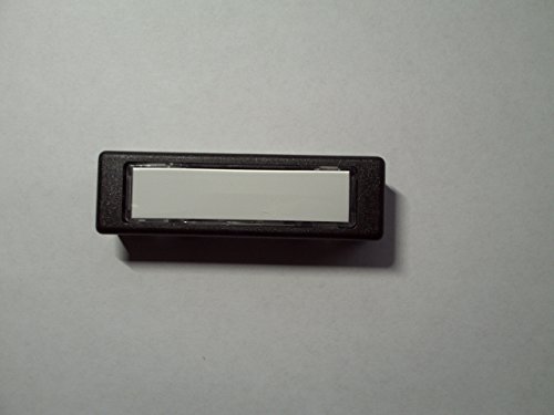 Preisvergleich Produktbild Beleuchtbarer Namensschilddrücker mit Reibungskontakt und braunem Kunststoffgehäuse für