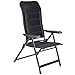 Produktbild Alu Hochlehner Klappstuhl 3D schwarz • Liege Relaxstuhl Aluminium Sonnenliege Liegestuhl Strandstuhl