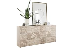 VE.CA.S.R.L. VE.CA. Mobile d'ingresso Madia a 3 Ante serigrafata Takao Rovere