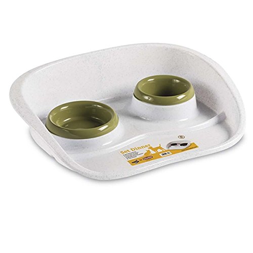 Preisvergleich Produktbild Conjunto Futterstelle und Vogeltränke grün