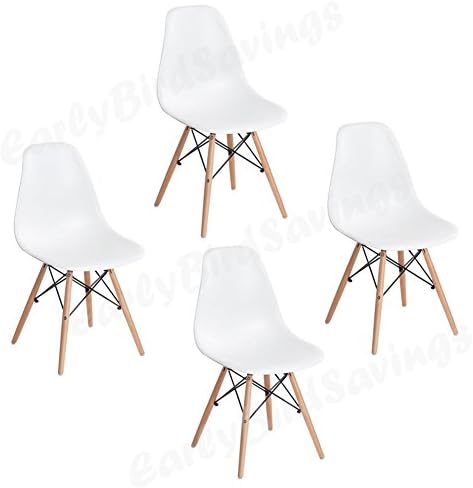 Earlybird Savings Set of 4 Dining Lounge Chairs Coffee Chairs for Simple Style Life