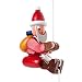 Produktbild DREGENO Kletterfigur Weihnachtsmann, Spielzeug aus Holz, Geschenk für Kinder, von DREGENO SEIFFEN – Original erzgebirgische Handarbeit