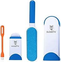 GLEADING Magicien anti-poils brosse de nettoyage magique r&eacute;utilisable pour enlever les poils d'animaux de compagnie brosse de taille voyage