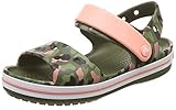  Crocs Crocband SeasonalGraphic Sdl K, Sandalias con Punta Abierta Unisex niño, Rosa (Melon 737), 29/30 EU