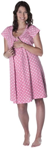 Pink Dottie Large Maternity & Breastfeeding Nightie