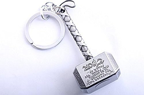 TonithÂ® Thor Hammer Car Truck SUV Boat Home Office Metal Necklace Keychain Pendant Key Chains (Thor Hammer-Silver) by Tonith