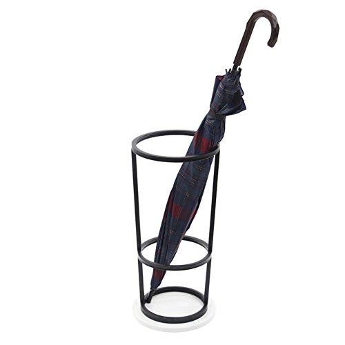 Preisvergleich Produktbild Schwarzer Schirmständer Eisengang Eingang Balkonschirm Ablagekorb