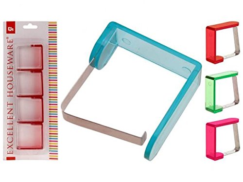 EH® 640905 Tischklammern 4erSet transcolor Tischtuchklammern (grün)