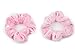 Mytoptrendz® Pair of Pastel Light Baby Pink Velvet Hair Scrunchie Ponytail Holder Hair Band Hair Accessories (Light pink 1 pair)