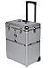 Eight24hours 19" Makeup Aluminum Rolling Cosmetic Train Case Artist Salon Lockable Box Silver + FREE E-Book RS.21749.00