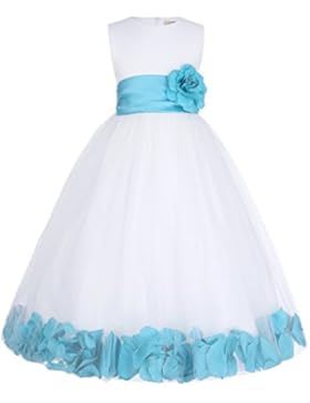 GRACE KARIN Blumenmädchenkleider Prinzessin Bodenlang mit sweet Blumen 10 Size 2-12 Jahre