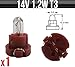 Price comparison product image 14v 1.2w 60MA T3 (Brown base) Indicator & Panel Bulb Ring - R509TJBR x 1