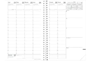 Quo Vadis - Ricarica Agenda - Spiralé - 2025 - Ministro S - Agenda settimanale - Francese - 13 mesi da dicembre a dicembre - 16 x 24 cm - Carta Clairefontaine bianca - Produzione francese
