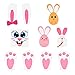 Produktbild Amosfun Osterhase druckt Aufkleber Bunny Paw Set mit Ei Bunny Gesicht Aufkleber Kids Party Favors Kinder Garten Ei Jagd Spiel