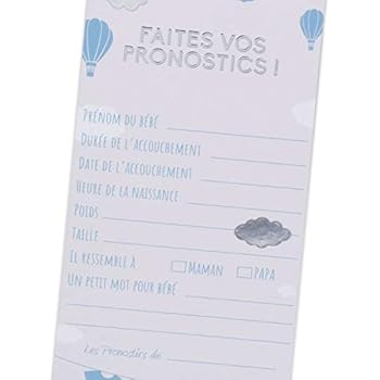 Fille Ou Garcon 10 Cartes Jeu Et Pronostics De Naissance A Faire Entre Amies Olilly 10 Cartes Pronostic Pour Baby Shower Mixte Decorations Et Accessoires De Fetes Invitations