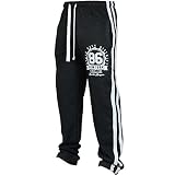 friendGG Hosen Herrenhosen,Männer Hosen,Herrenmode Jogginghose Herren Jogginghose Persönlichkeit Hosen Freizeithosen Sport Hosen,herren hose stretch, herren hose lang,Baumwolle hosen, Schwarz, S