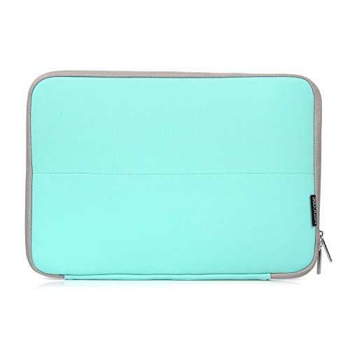 Ivencase® stoßfest Neopren Laptop Sleeve Tasche Hülle Beutel Für 15-15.6 Zoll Laptop / Notebook / Macbook Pro 15 / Macbook Pro Retina Display 15 – Teal-Gray - 8