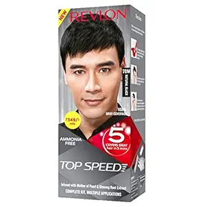 REVLON Top Speed Hair Color (Natural Black 70M, 100G)