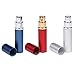 3 Pcs 6ml Mixed Color Mini Lipstick Shape Refillable Bottle Empty Travel Perfume Atomizer Pump Sprayer Bottle Set