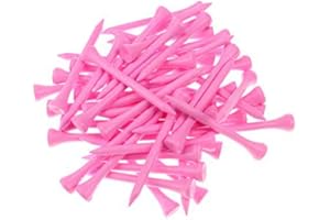 Crestgolf 70mm (2 3/4 '') - 100% Bamboo Golf Tees, Confezione da 100, Diversi Colori a Scelta, più Duraturi, più ecologici