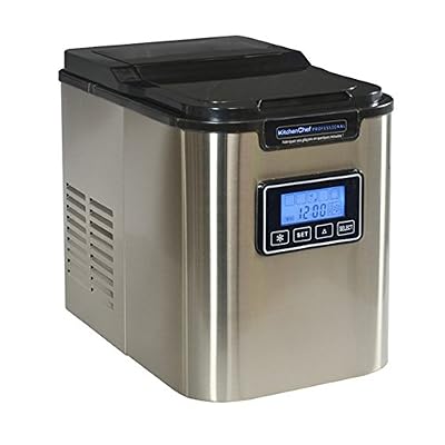 Kitchen Chef YTE005CI Machine à Glaçons avec 24 h Ecran LCD 10 Kg 140 W