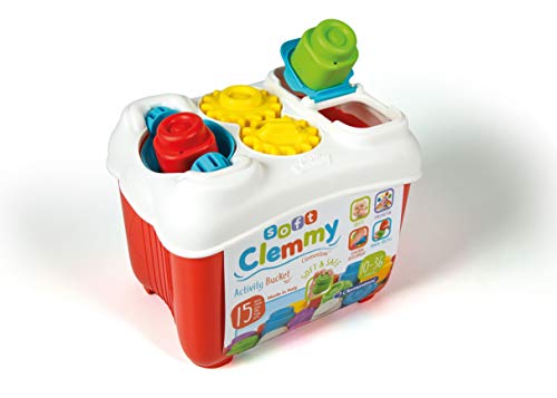 Clementoni- Clemmy Baby Cubo construcc.blandita21x24 Soft Actividades, Multicolor, única (17171)