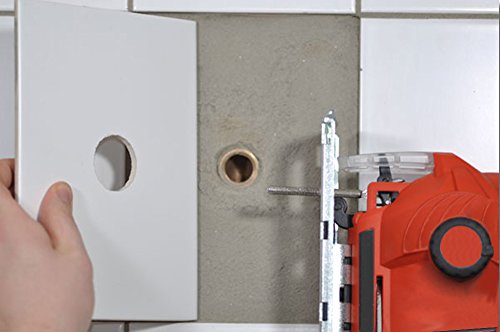DIAMANT Fliesenfräser für Stichsägen – Fliesenschneider, Fliesenwerkzeug – Für Keramikfliesen – Mit UNIVERSAL-Aufnahme - 3