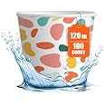 ECO SOUL [120 ml, 100 Count] Disposable Multi-Colour Paper Cups| Plastic-Free Aqueous Coated | Eco-Friendly & Biodegradable Cups | Use & Throw Party Glasses | Ideal for Tea, Coffee & Water | 190 GSM