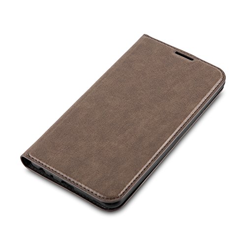 LG STYLUS 2 Funda Estilo Libro de Cuero Sint  tico en MARR  N CAF   de Cadorabo  Dise  o IM  N INVISIBLE      Cubierta Protectora con Cierre Magn  tico  Tarjetero y Funci  n de Suporte     Protecci  n Carcasa Caja Etui Case Cover