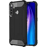 TheGiftKart Special Edition Neo-Hybrid Dual Layer Armor Back Case Cover for Xiaomi Redmi Note 8 (Metallic Black)