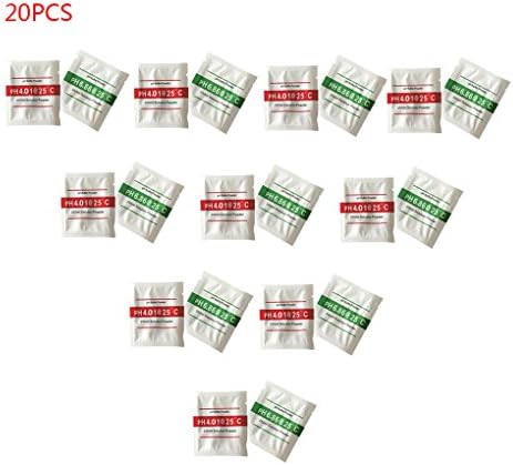 Coconut M 20pcs/set PH Test Meter,Measure Calibration Solution PH Buffer Powder,4.01/6.86 Calibration Point,Suitable for Home,Industry