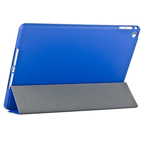 Khomo iPad Air 2 Hülle Case Dunkelblau Gehäuse mit doppelten Schutz ultra dünn und leicht, Smart Cover – Italic Dark Blue - 3