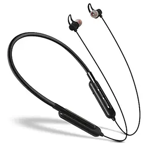 CALL MATE Flex Wireless Bluetooth In Ear Neckband Headset with Mic (Black)