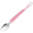 SNOWIE SOFT® Fruit Spoon with Scraper for Baby Feeding, 2 in 1 Multifunction Serrated Grapefruit Fruit Spoon for Kids/Toldder