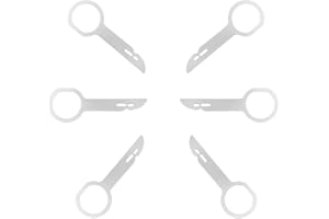 AKIDOS Pack de 6 Herramientas de Coche de Extracción para Radio – Kit para Coche – Llaves de Precisión Ideal para Talleres y Uso Profesional - Sacar Radio Coche Herramientas - Llaves extraccion Radio