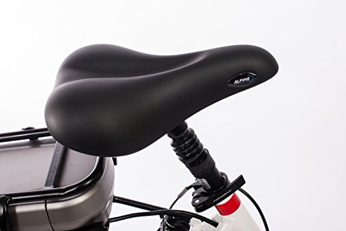 Telefunken E-Bike Damen, Elektrofahrrad 250W und 10Ah, 36V Lithium-Ionen-Akku, Shimano Nabenschaltung – Pedelec Citybike leicht, Alu in Weiß, 7 Gang, Reifengröße: 28 Zoll - 4