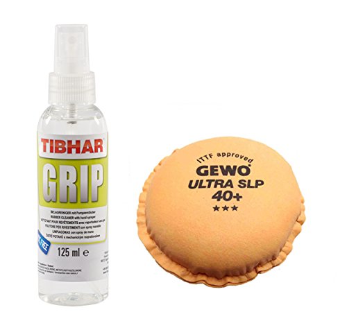 Bribar Rapid Grip Raquette de tennis de table Set de nettoyage