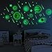 Produktbild LIGEsayTOY Leuchtende Planeten PVC Wandaufkleber Glow In Dark Ten Planets Schlafzimmer Wandtattoo Grosse Bayern vögel route66 Hello Ronaldo Himmel wimper Garderobe Teufel Koala