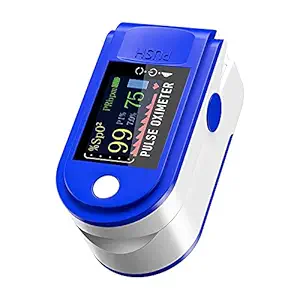 DR VAKU DRL1 Finger Tip Pulse Oximeter - Blood Oxygen Saturation (SpO2) and Pulse Rate Monitor - Portable Single Color LED Display [Battery Included]